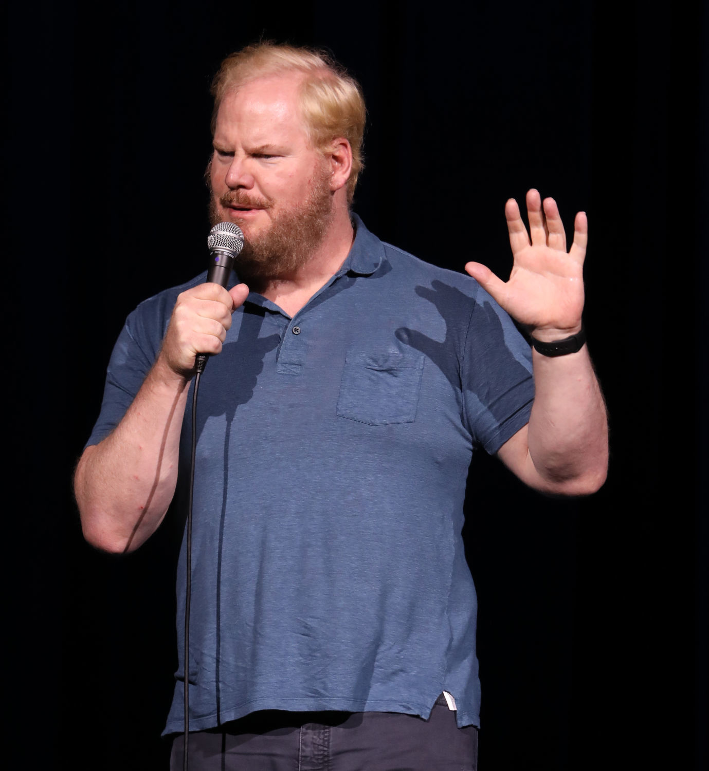 Comedian Jim Gaffigan performs in the Event Center
